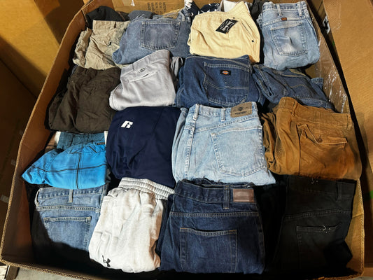 Men's Bottoms Jeans, Shorts, Dress, Jogging Pants Wholesale Pallet